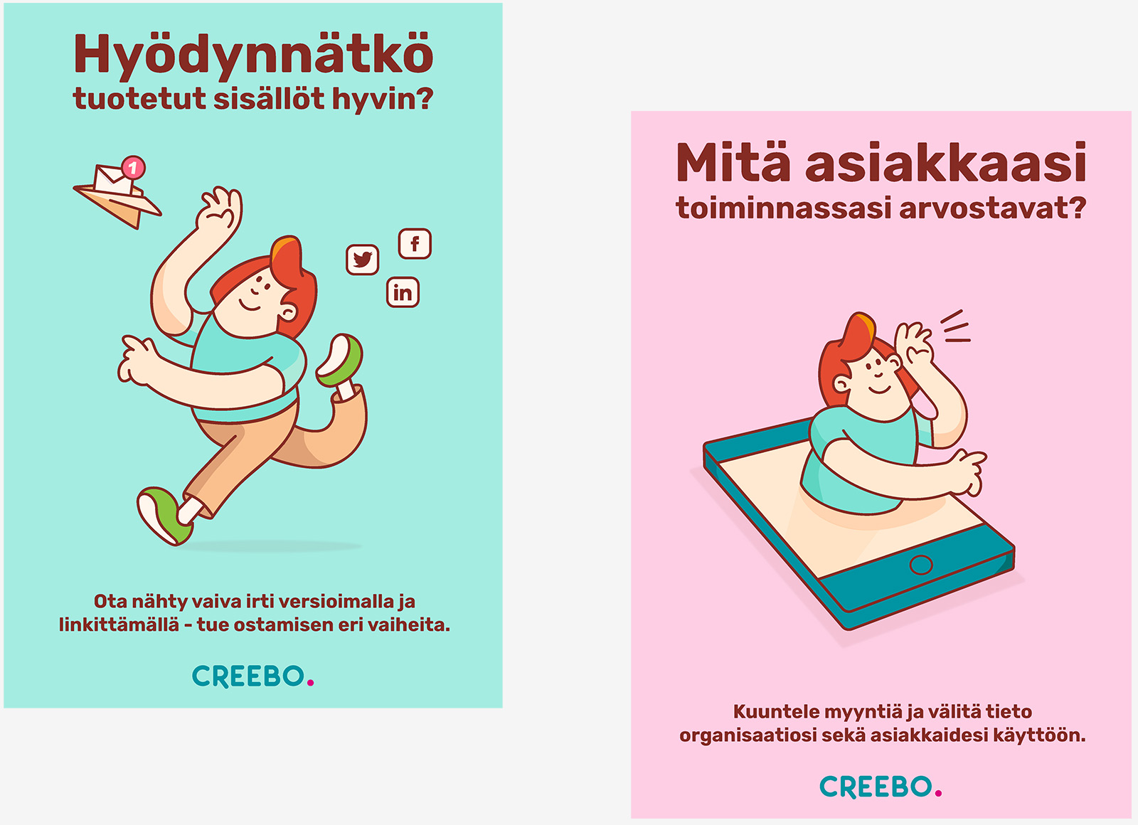 Creebo mainokset